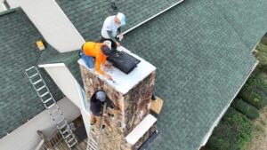 working on chimney